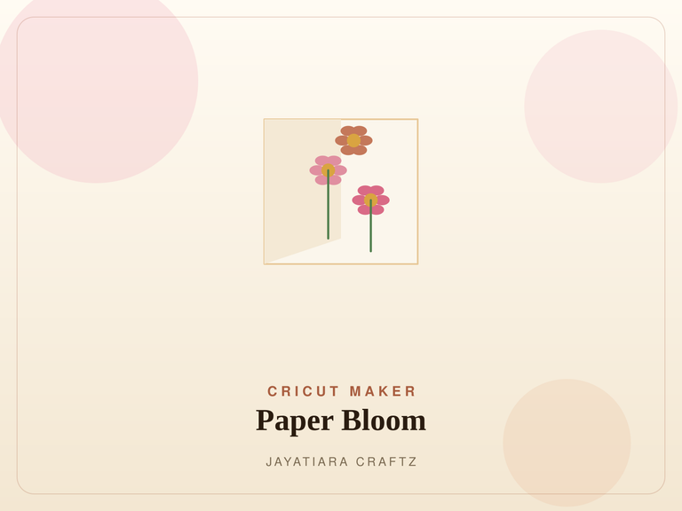 Dimensional pop-up paper floral greeting cards